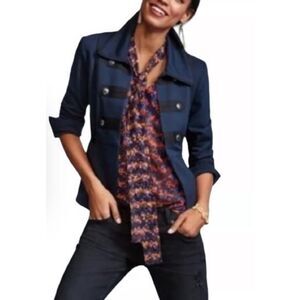 CAbi In the Band military jacket navy blue Style 3375 Sz Medium